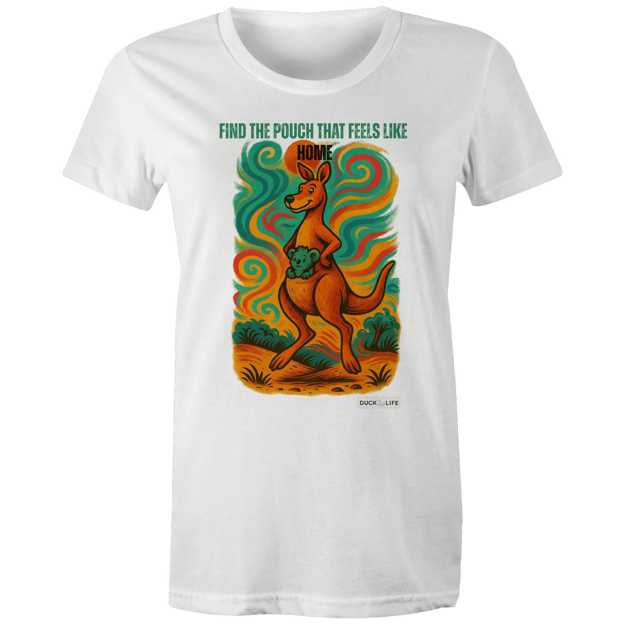 'Find the Pouch' - Maple Tee