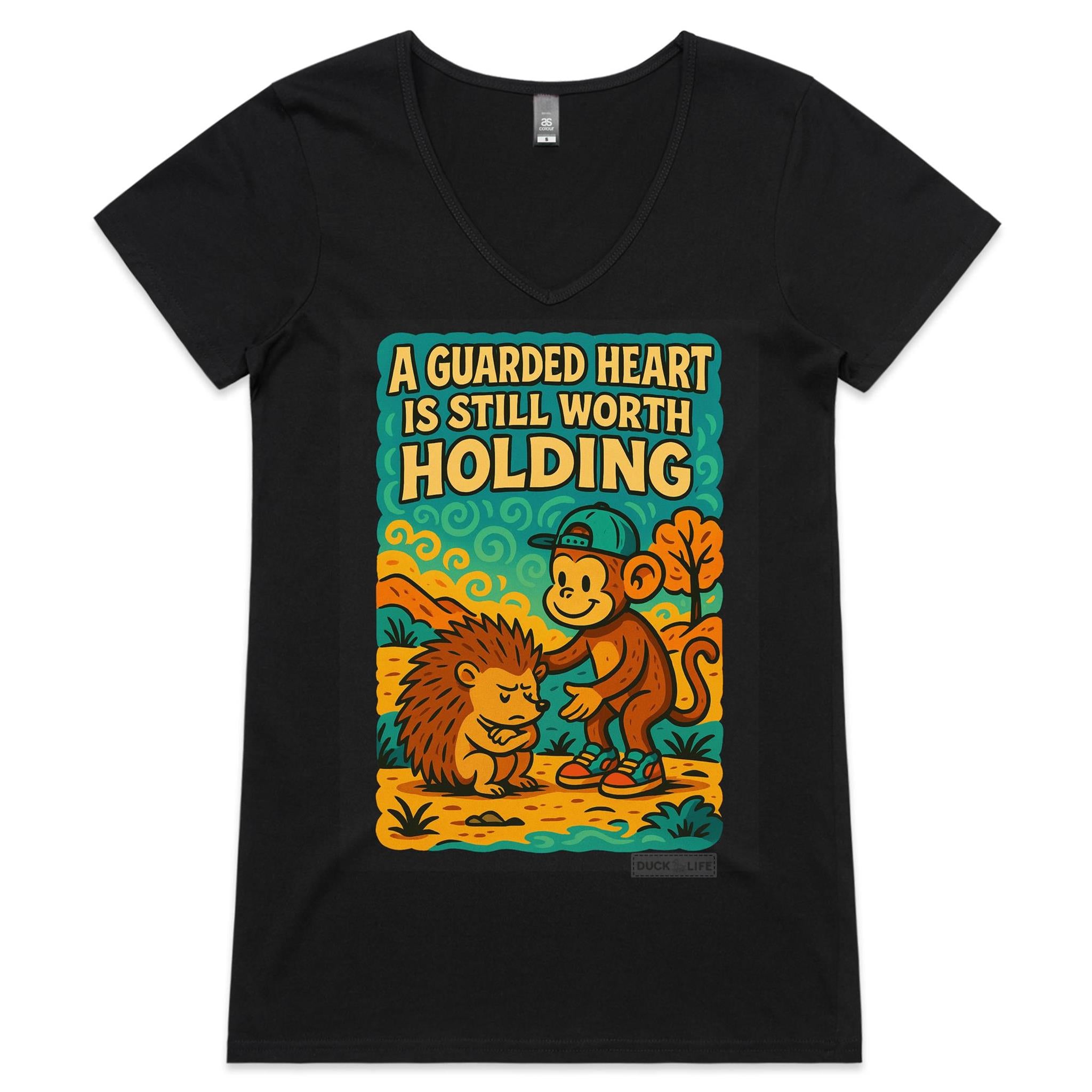 'A Guarded Heart' - V-Neck Tee
