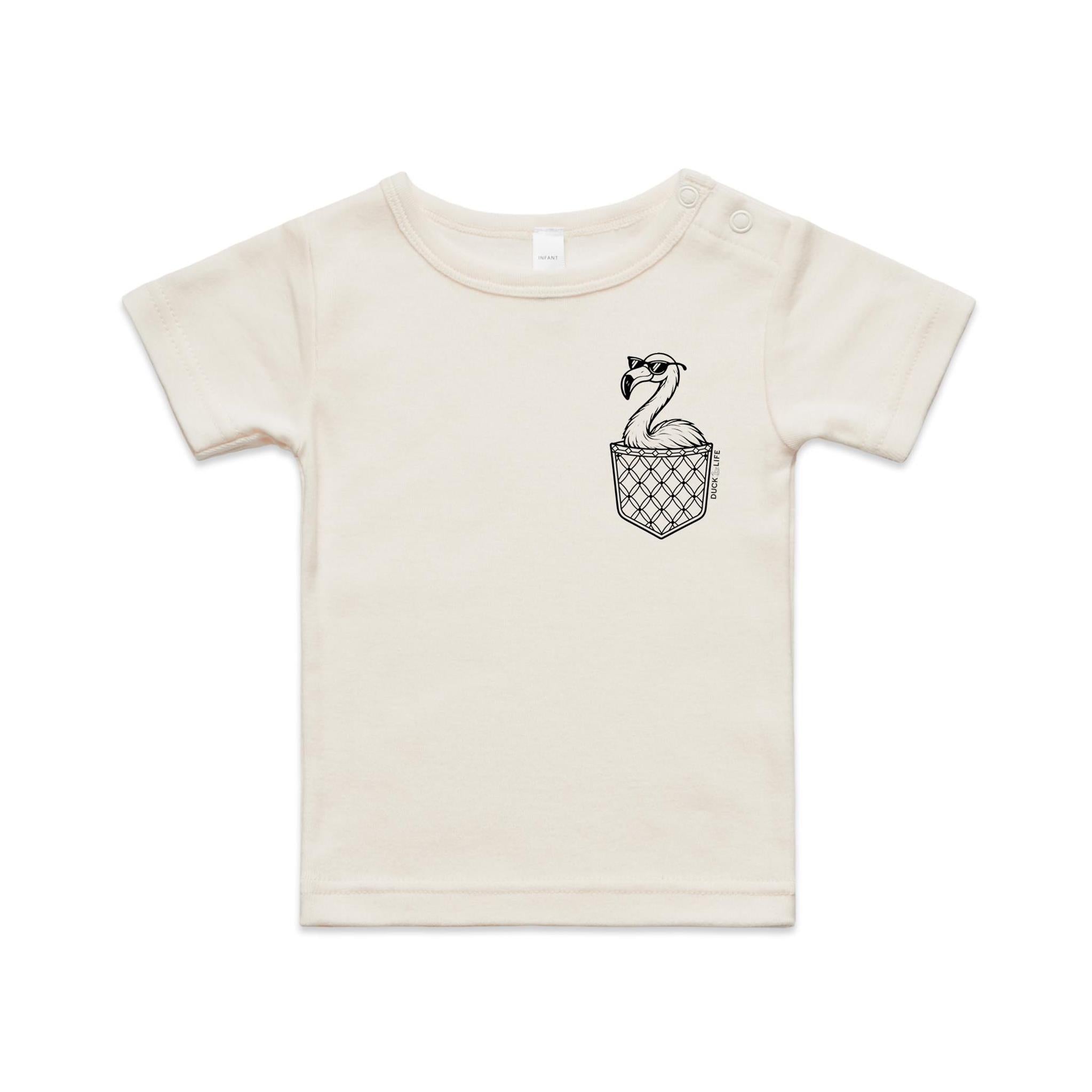 Flamingo - Pocket Peeper - Infant Tee