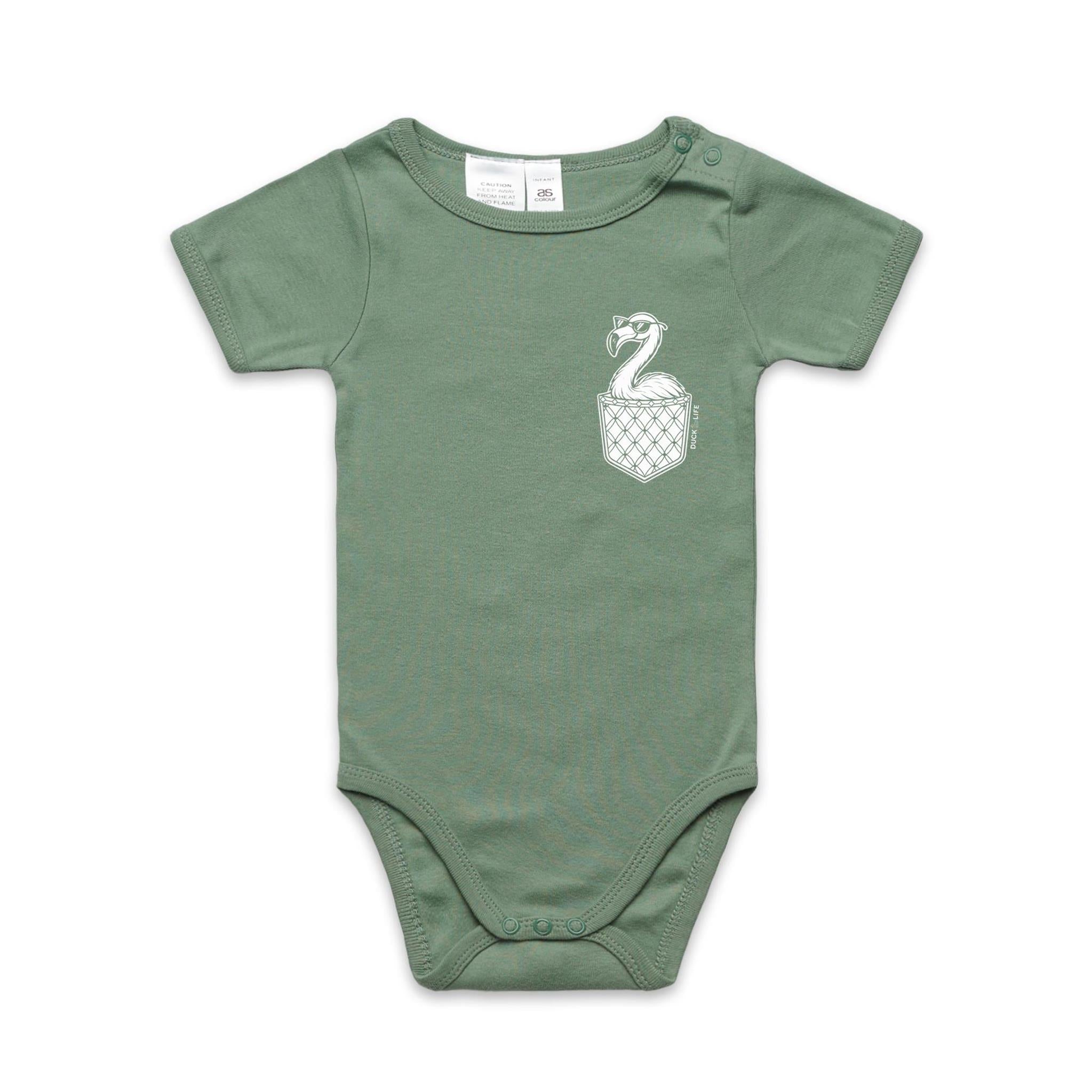 Flamingo - Pocket Peeper - Infant One-Piece
