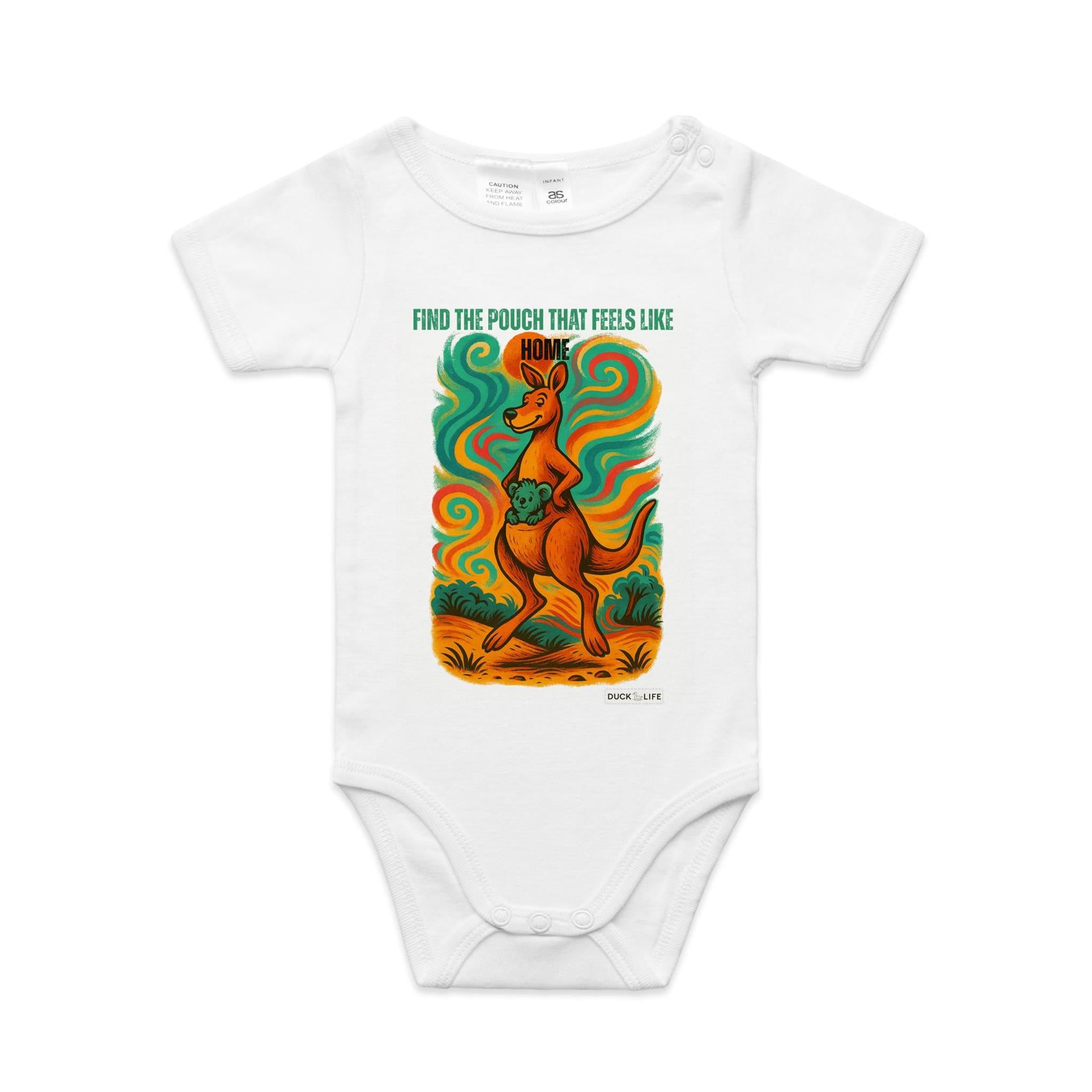 'Find the Pouch' - Infant One-Piece