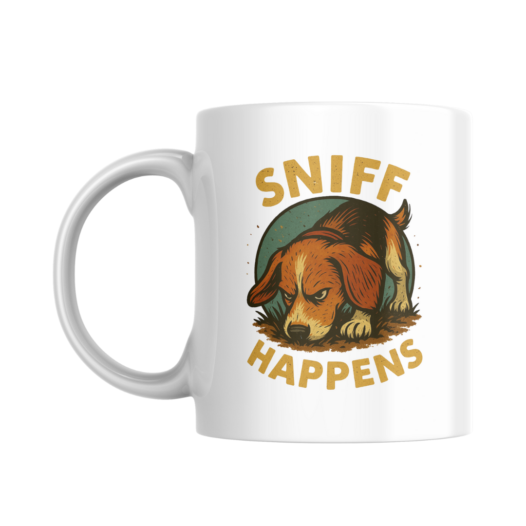 'Sniff Happens' - 11oz Ceramic Mug