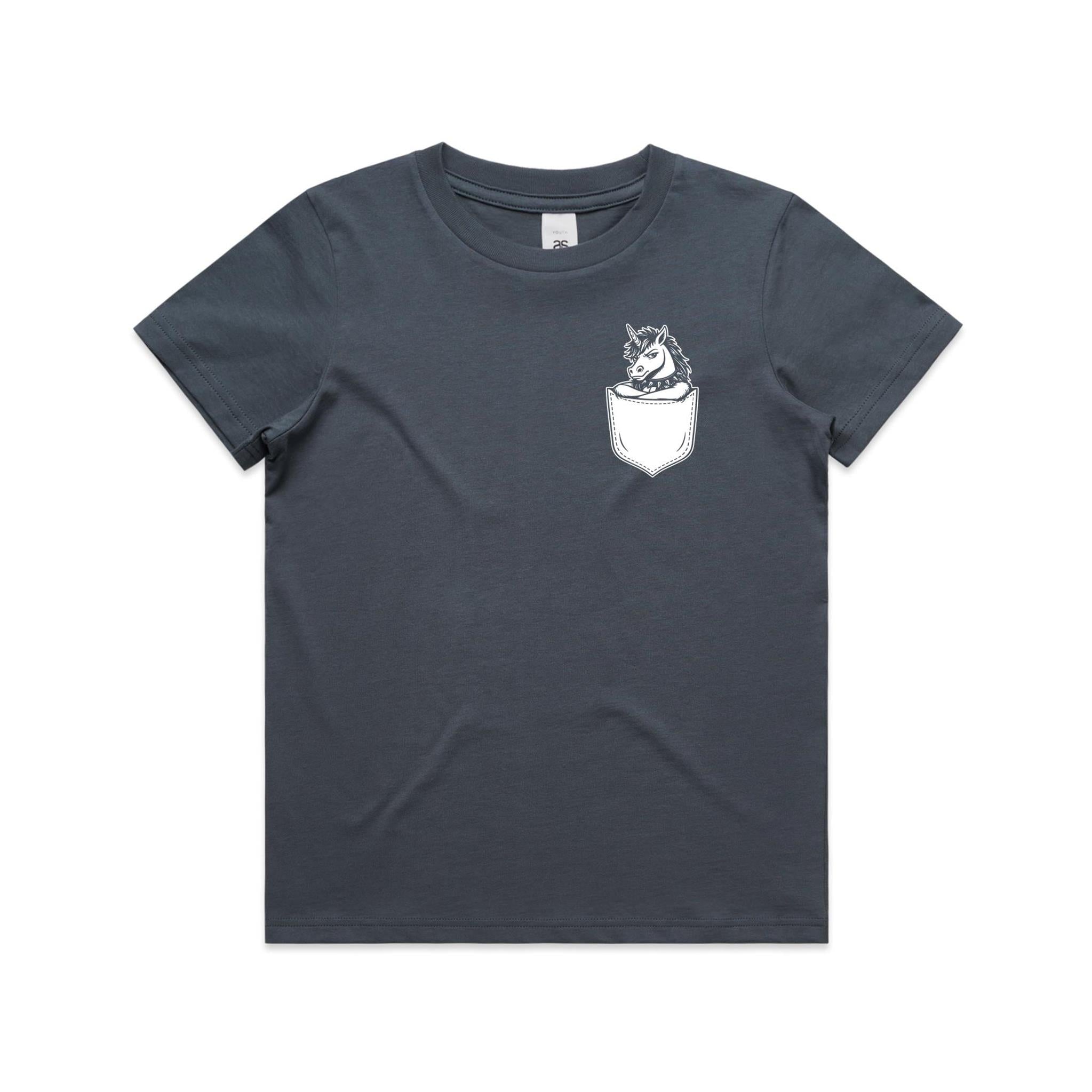Unicorn - Pocket Peeper - Youth Staple Tee