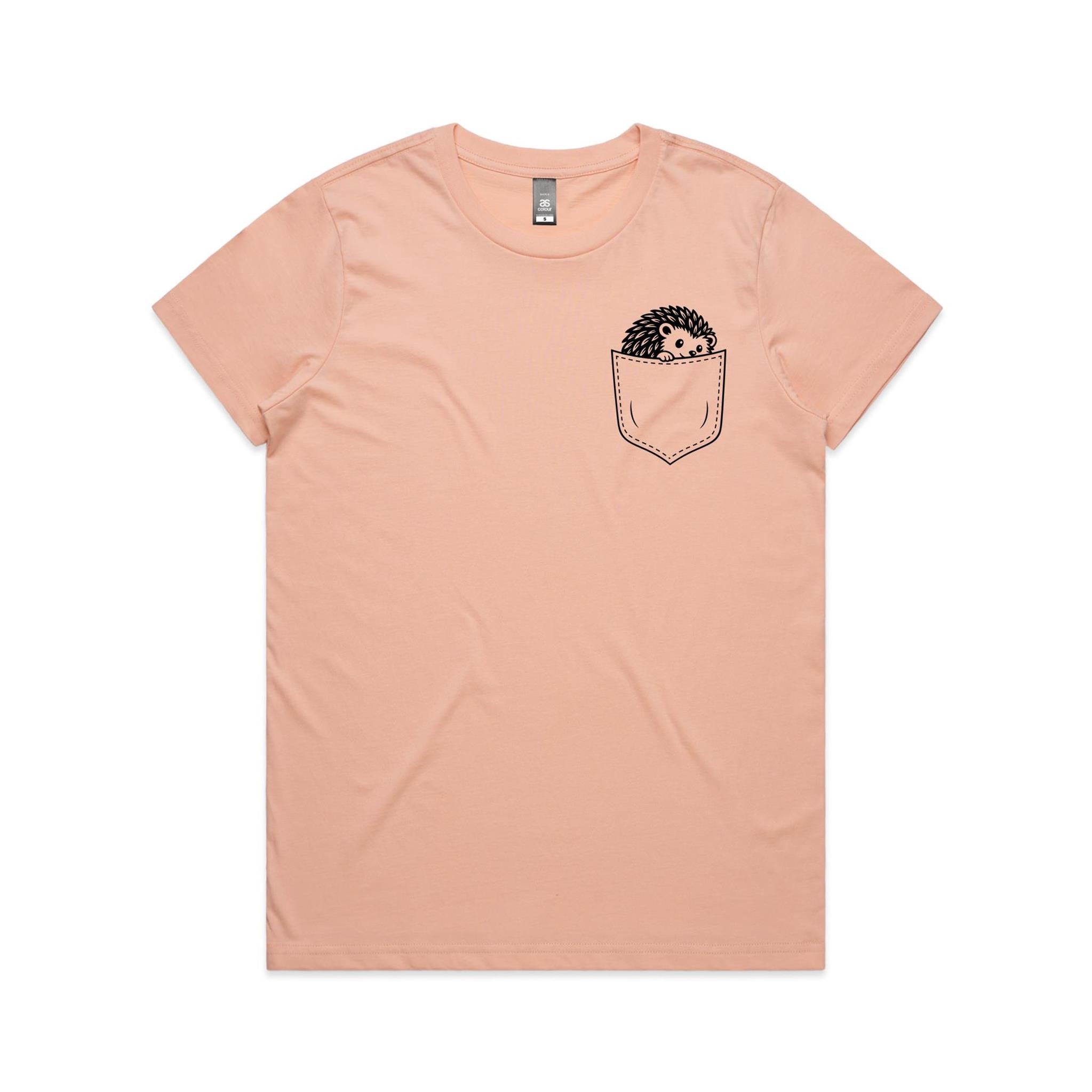 Hedgehog - Pocket Peeper - Maple Tee
