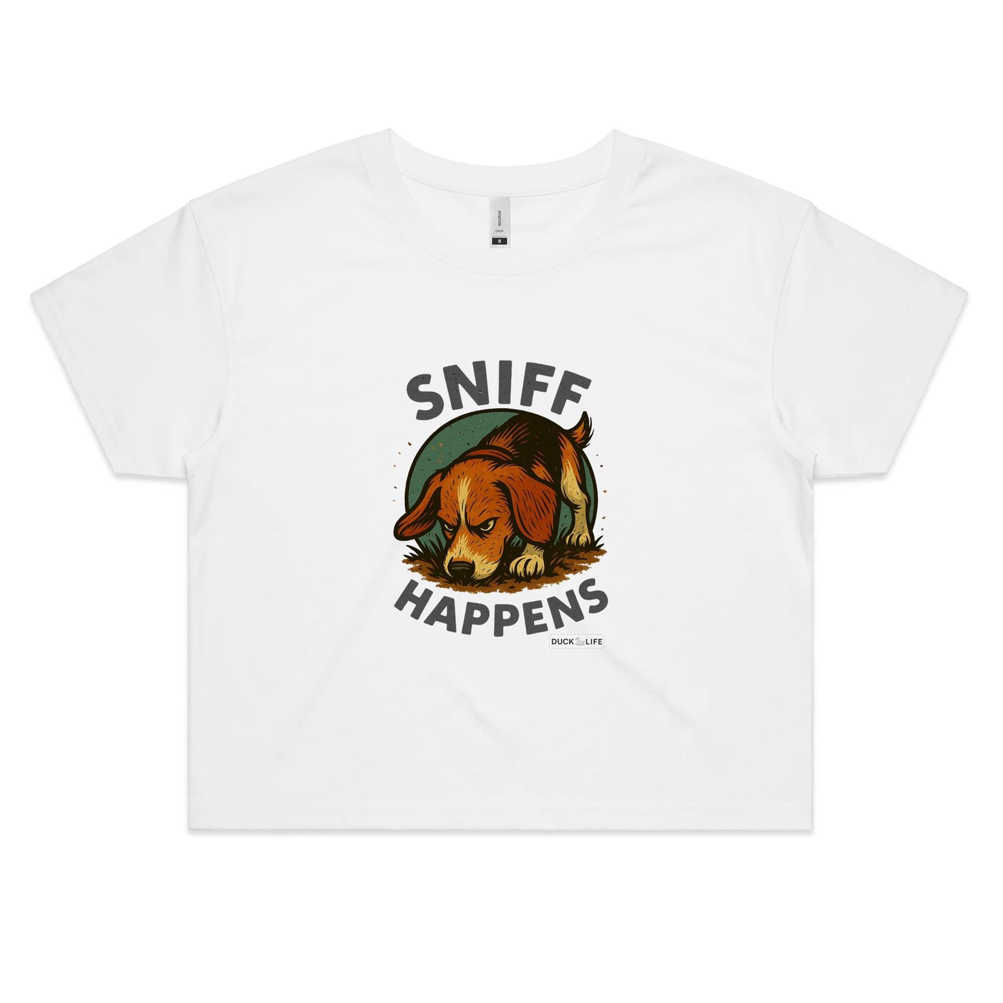 'Sniff Happens' - Crop Tee