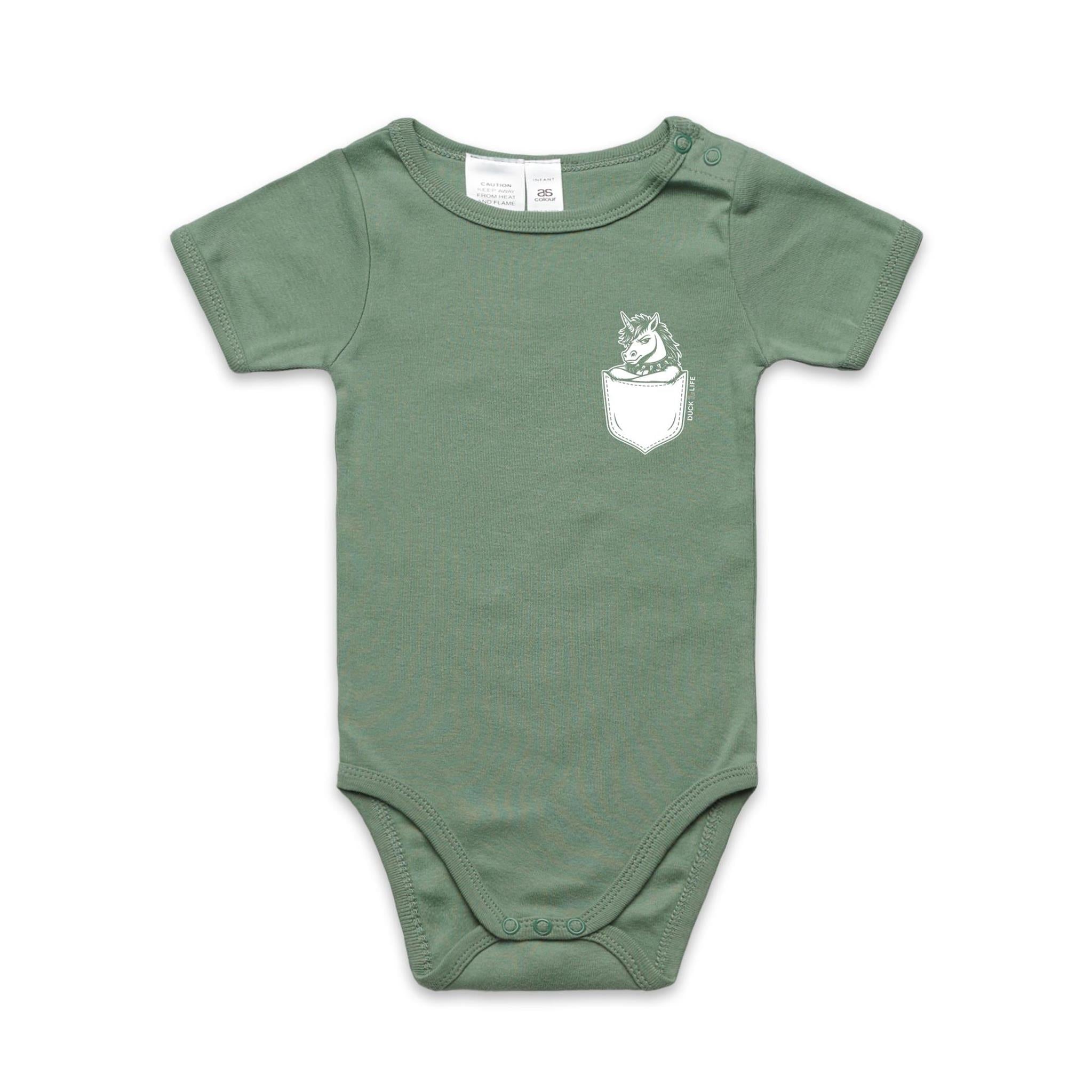 Unicorn - Pocket Peeper - Infant One-Piece