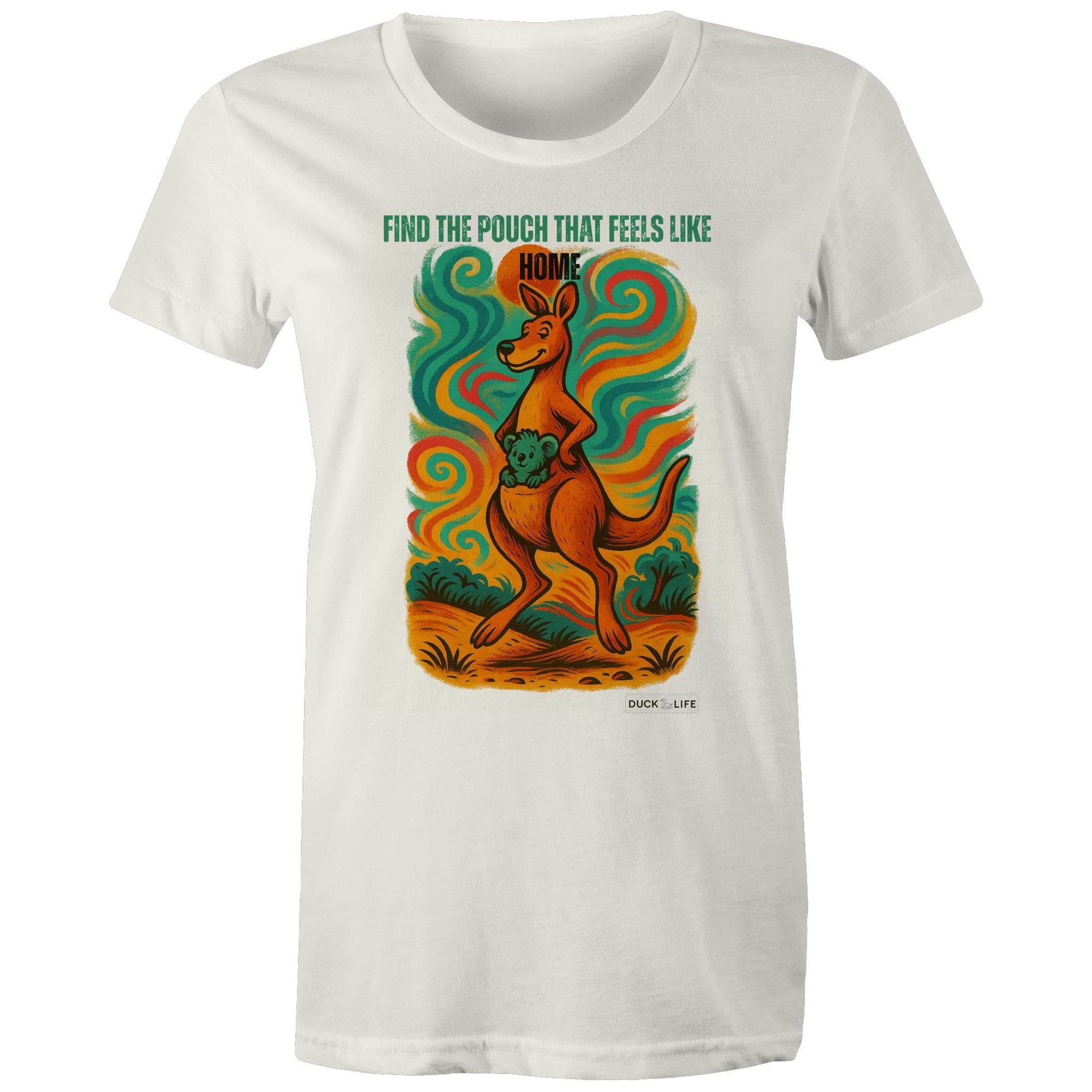 'Find the Pouch' - Maple Tee