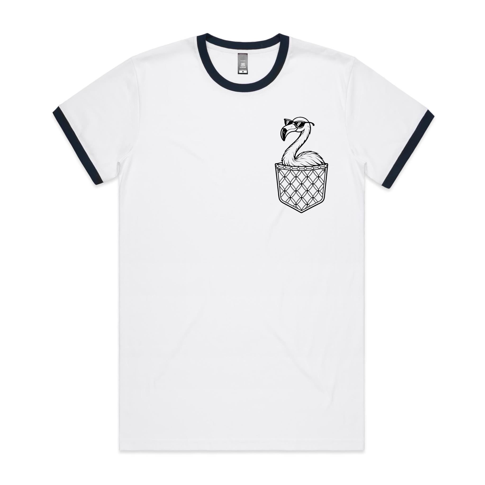 Flamingo - Pocket Peeper - Staple Ringer Tee