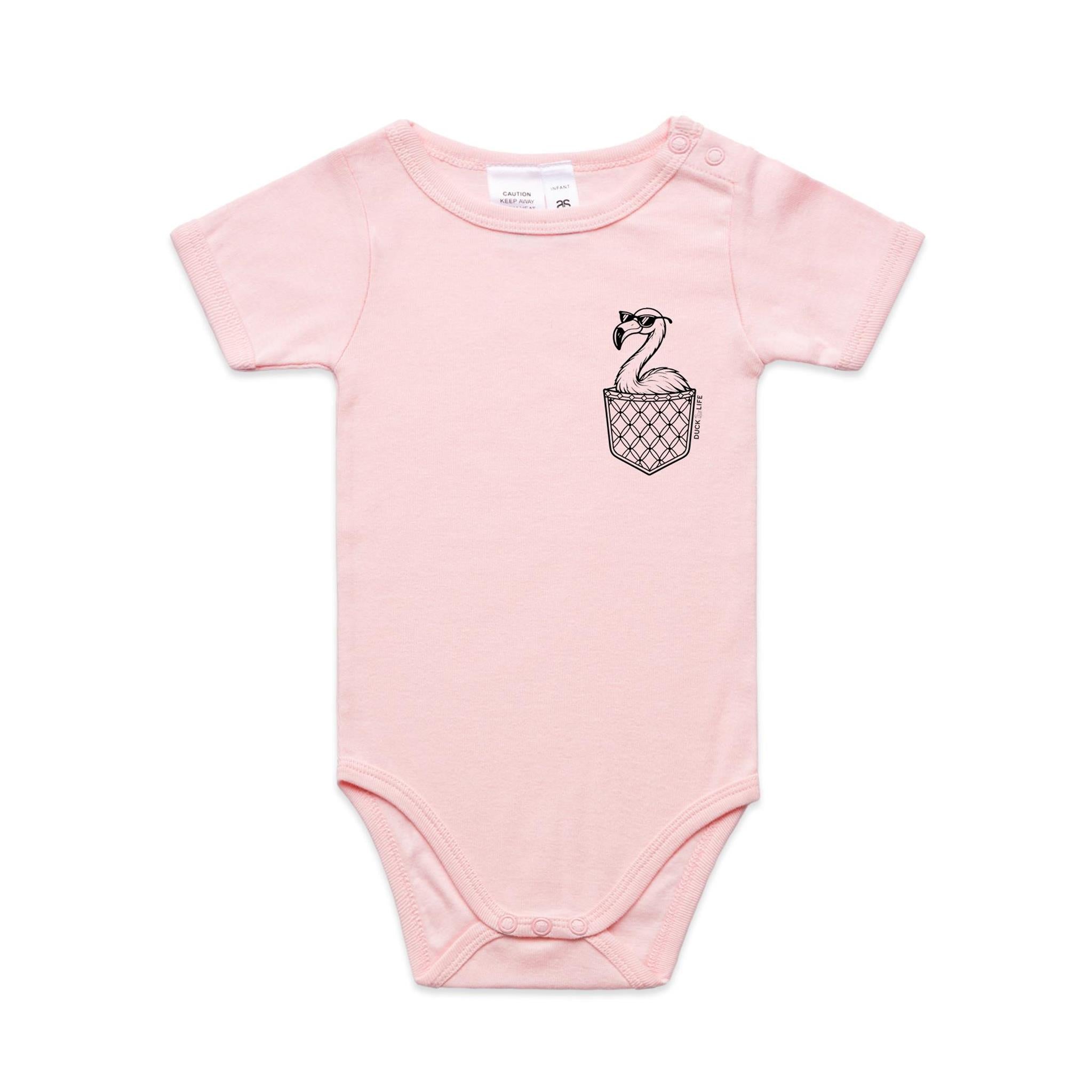 Flamingo - Pocket Peeper - Infant One-Piece