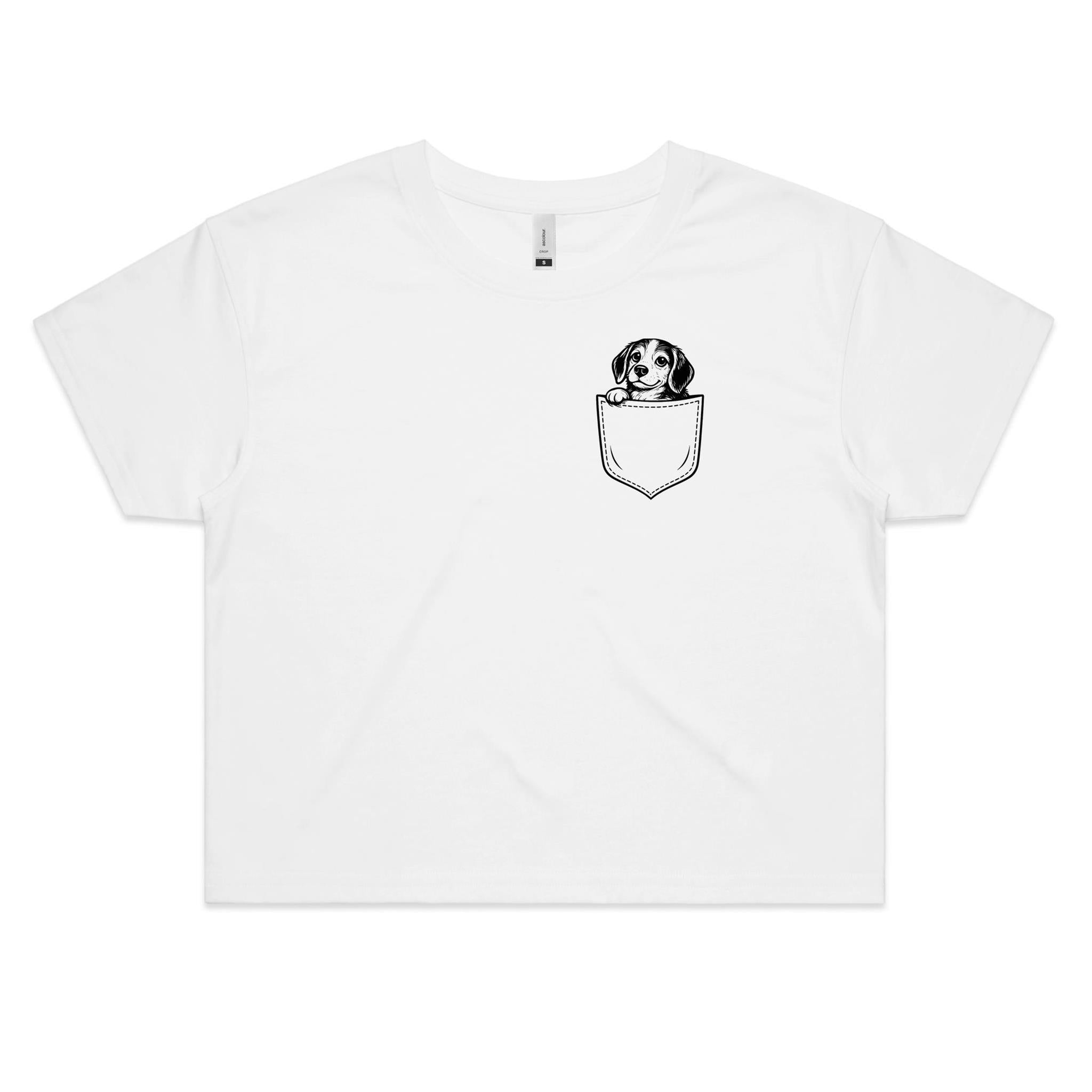 Beagle - Pocket Peeper - Crop Tee