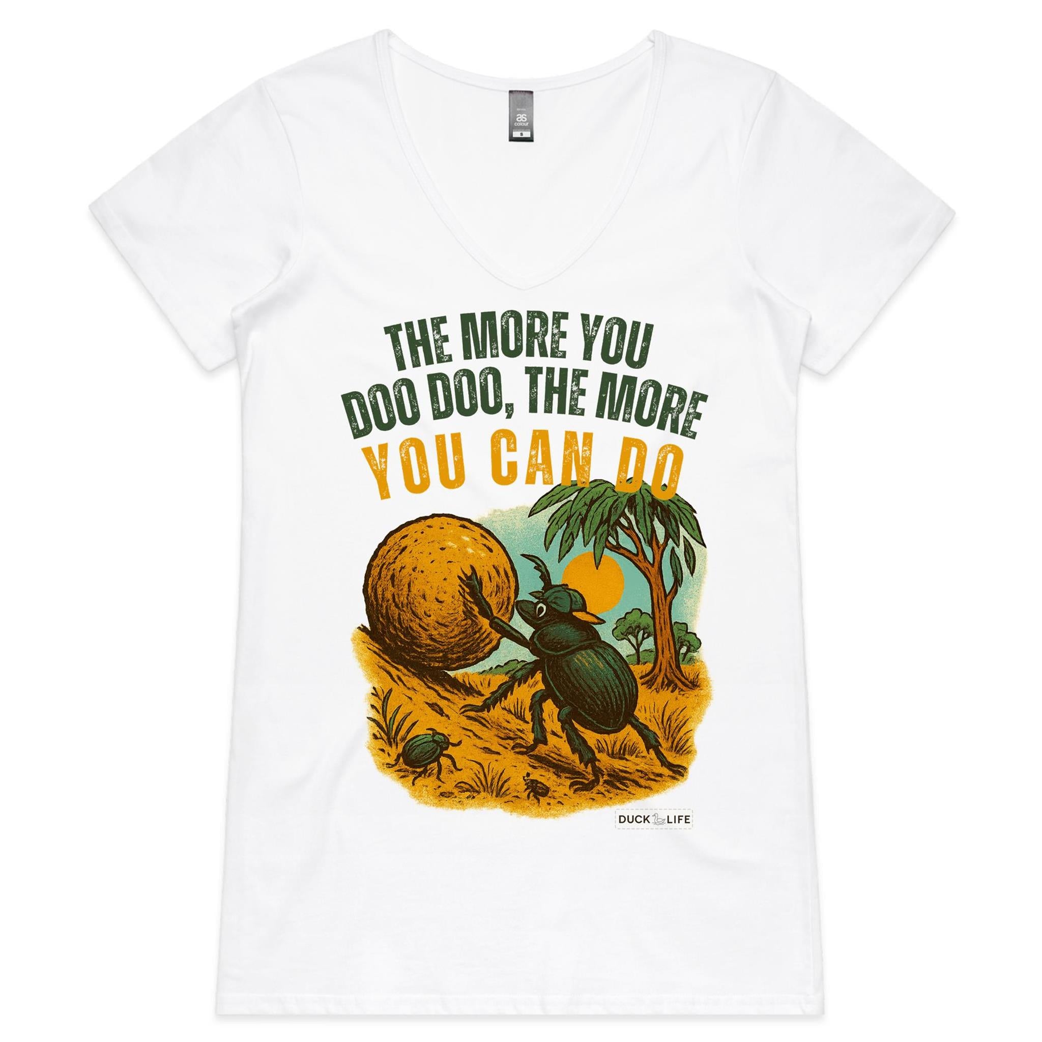 'The More You Doo Doo' - V-Neck Tee