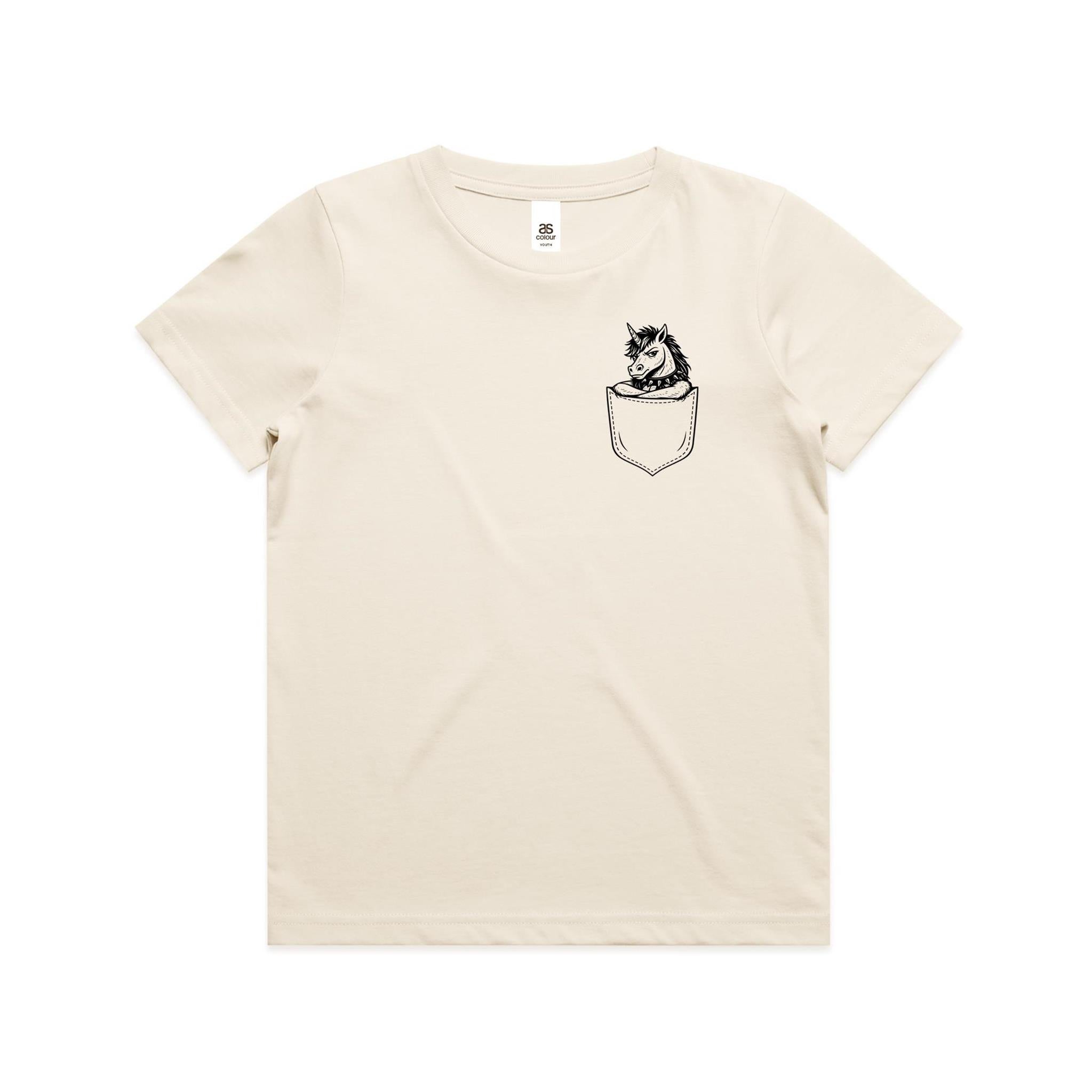 Unicorn - Pocket Peeper - Youth Staple Tee