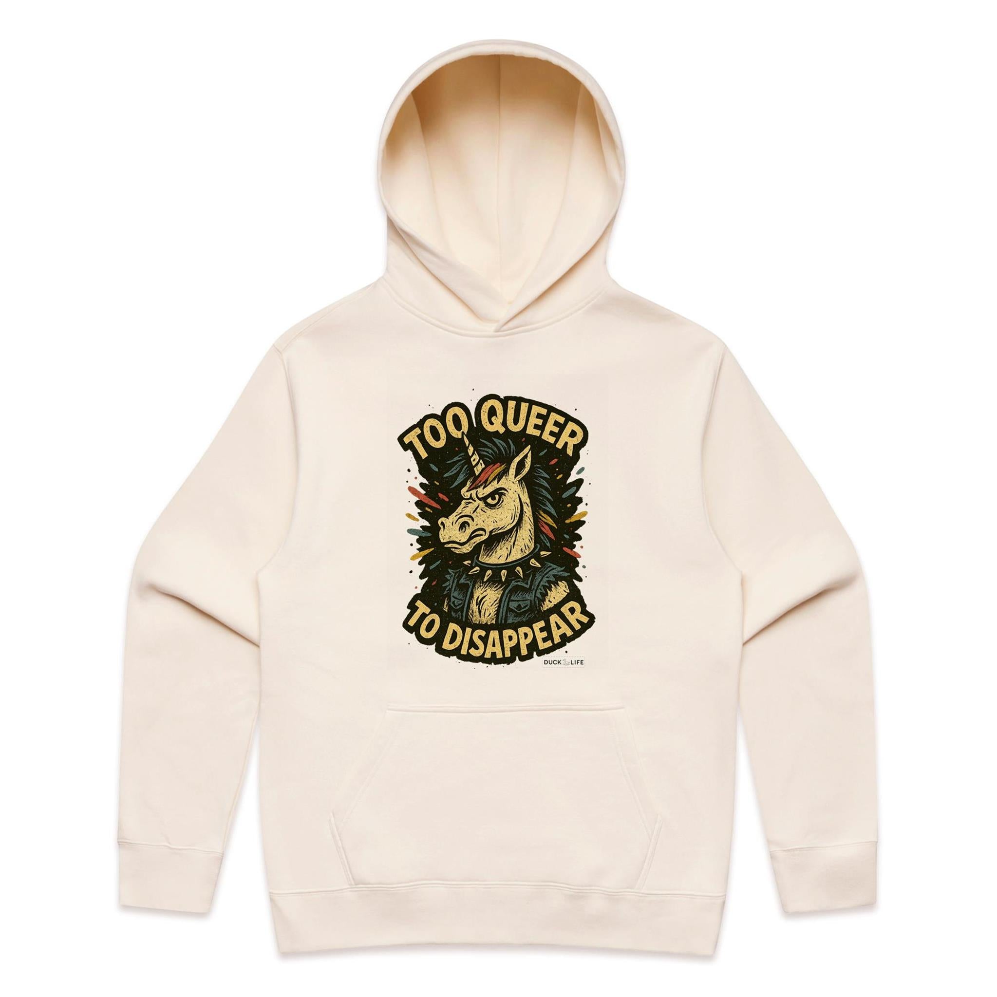 'Too Queer to Disappear' - Hoodie