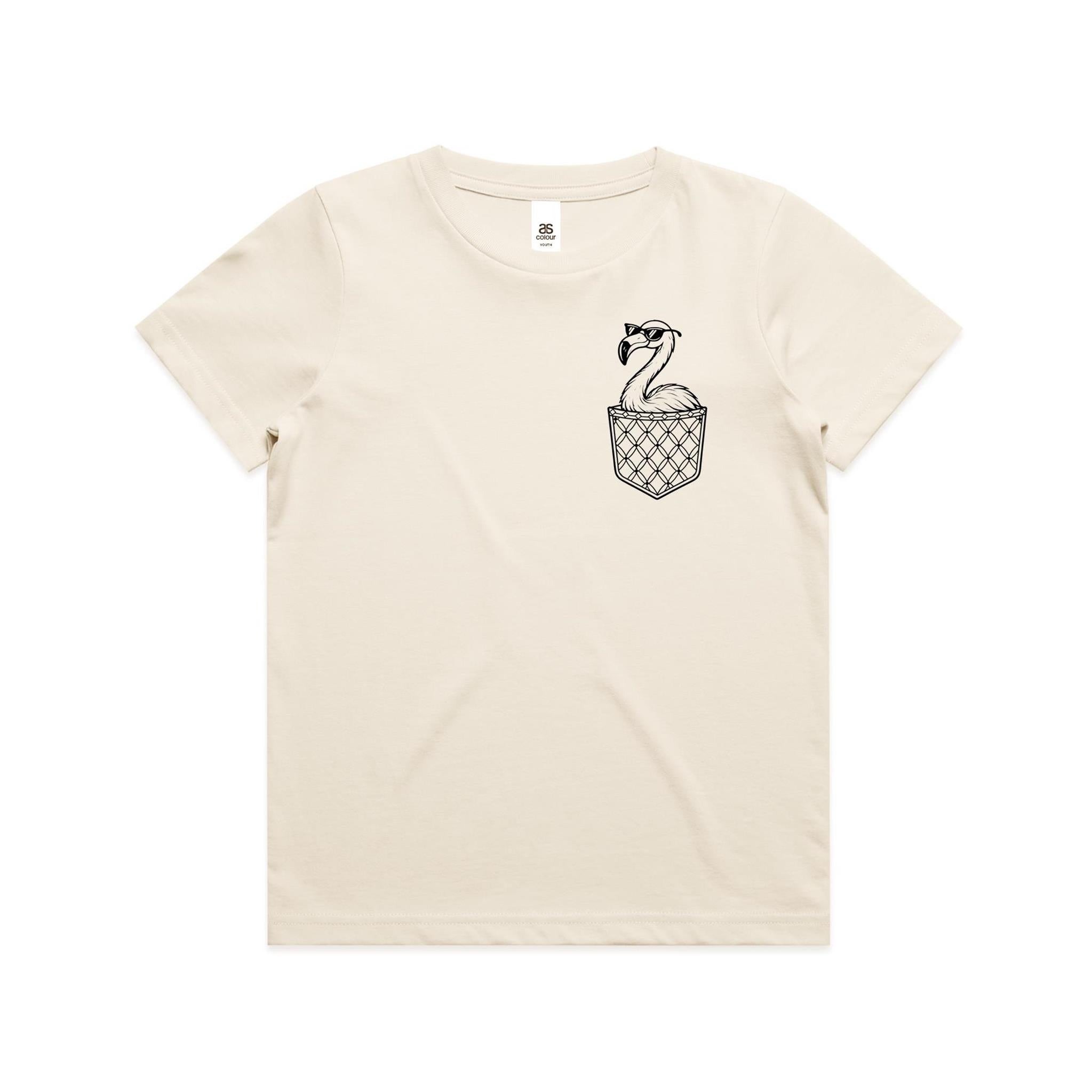 Flamingo - Pocket Peeper - Youth Staple Tee