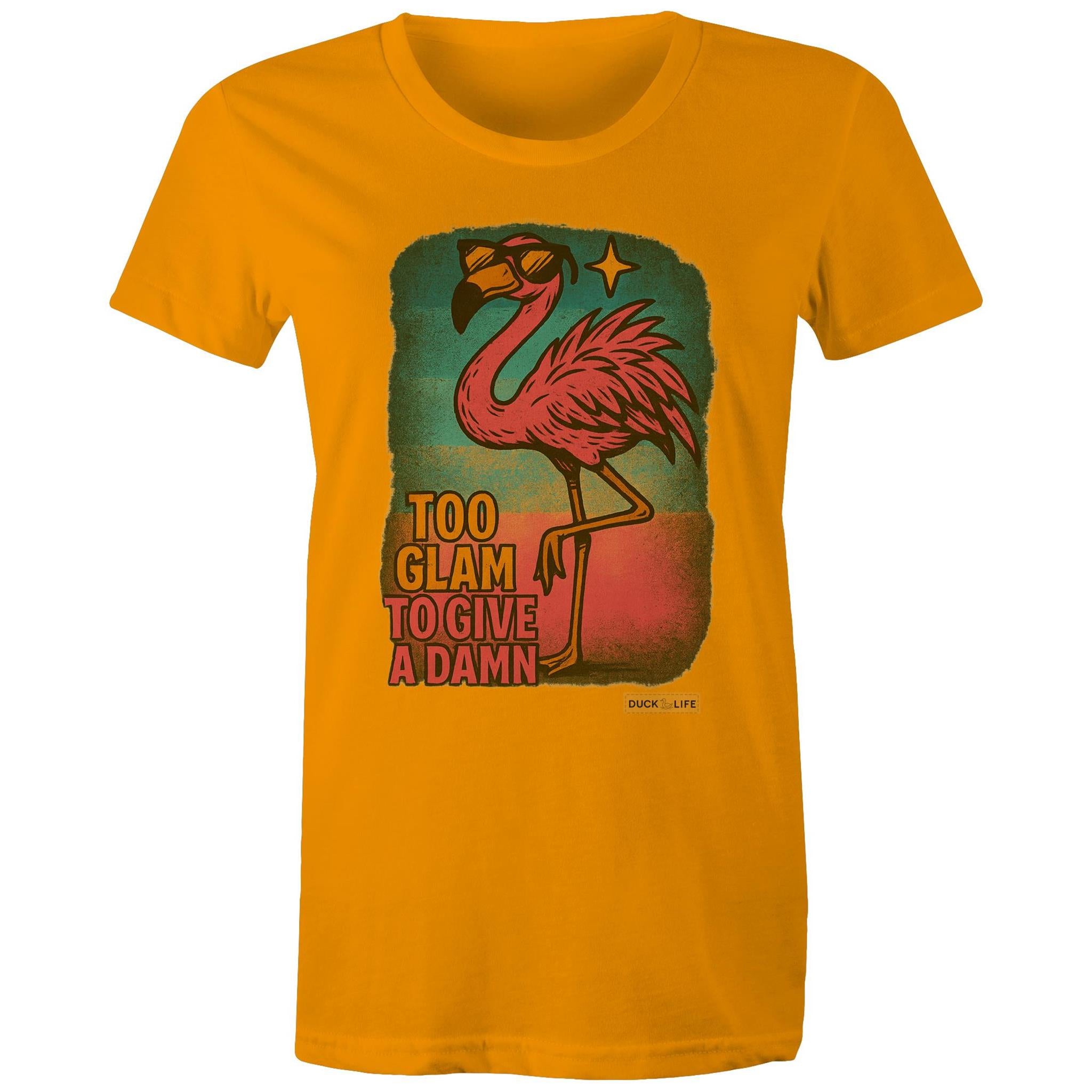 'Too Glam to Give a Damn' - Maple Tee