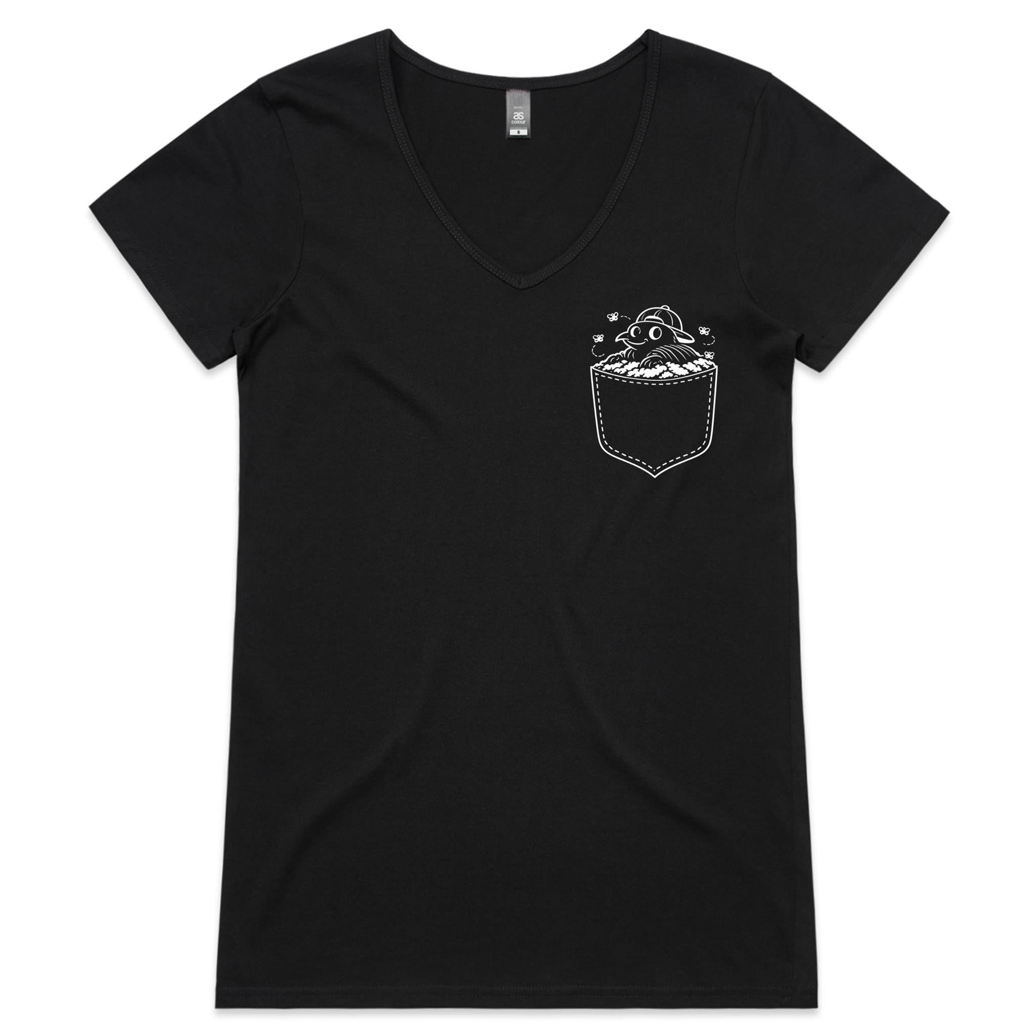 Dung Beetle - Pocket Peeper - V-Neck Tee