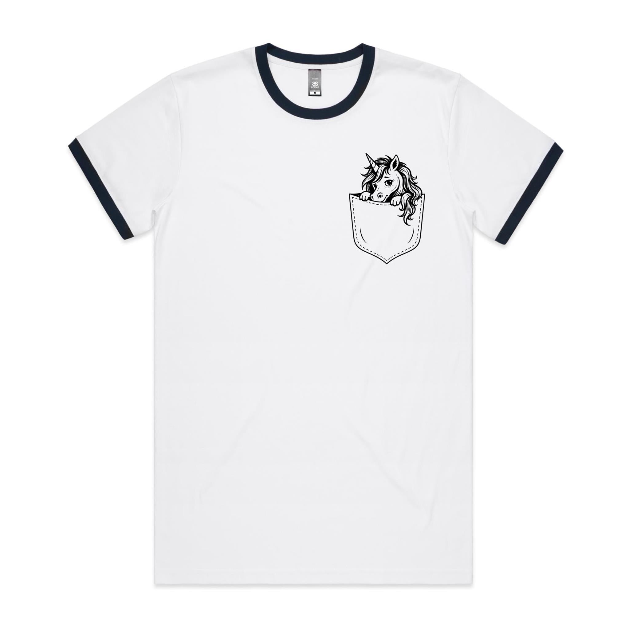 UniBeb - Pocket Peeper - Staple Ringer Tee