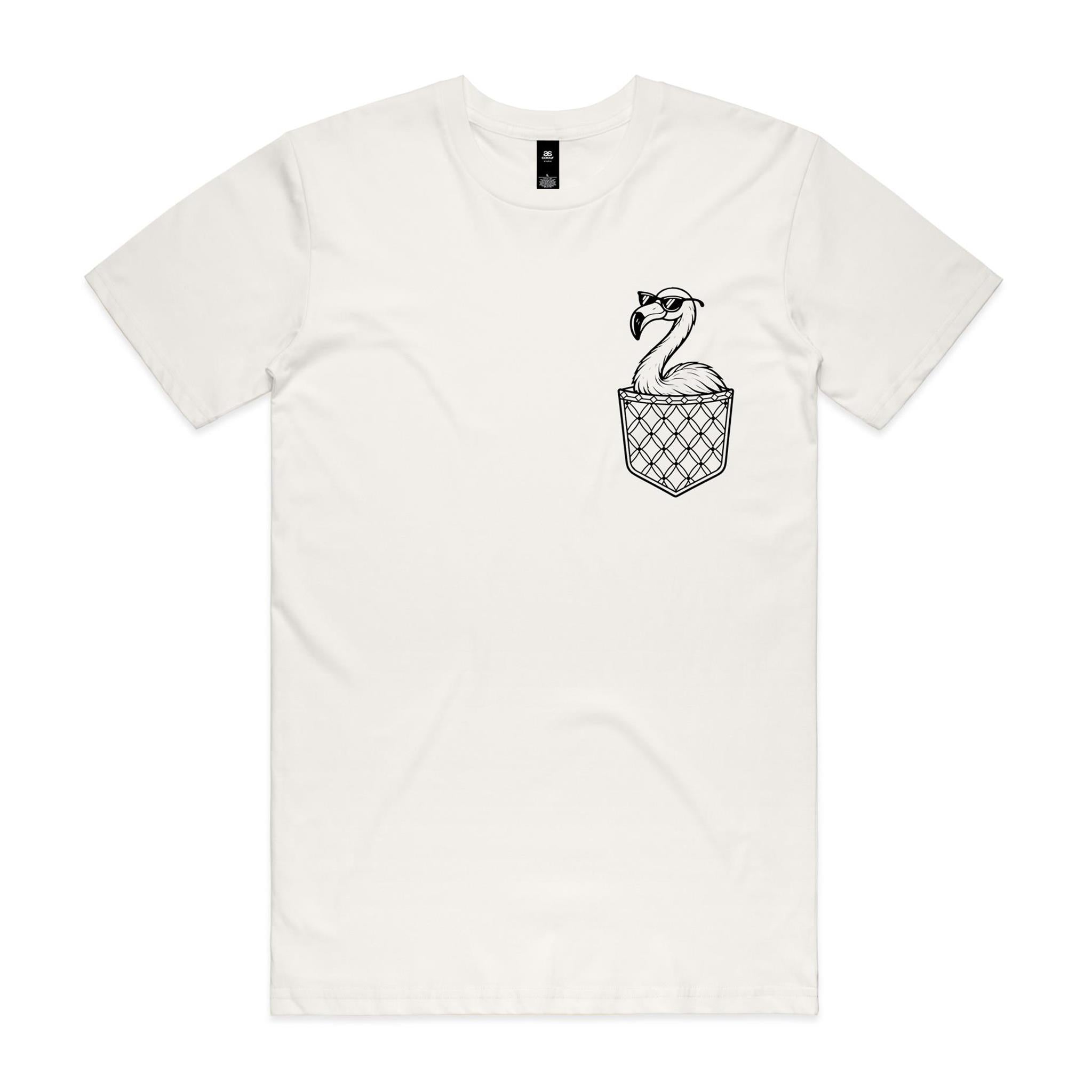 Flamingo - Pocket Peeper - Staple Tee