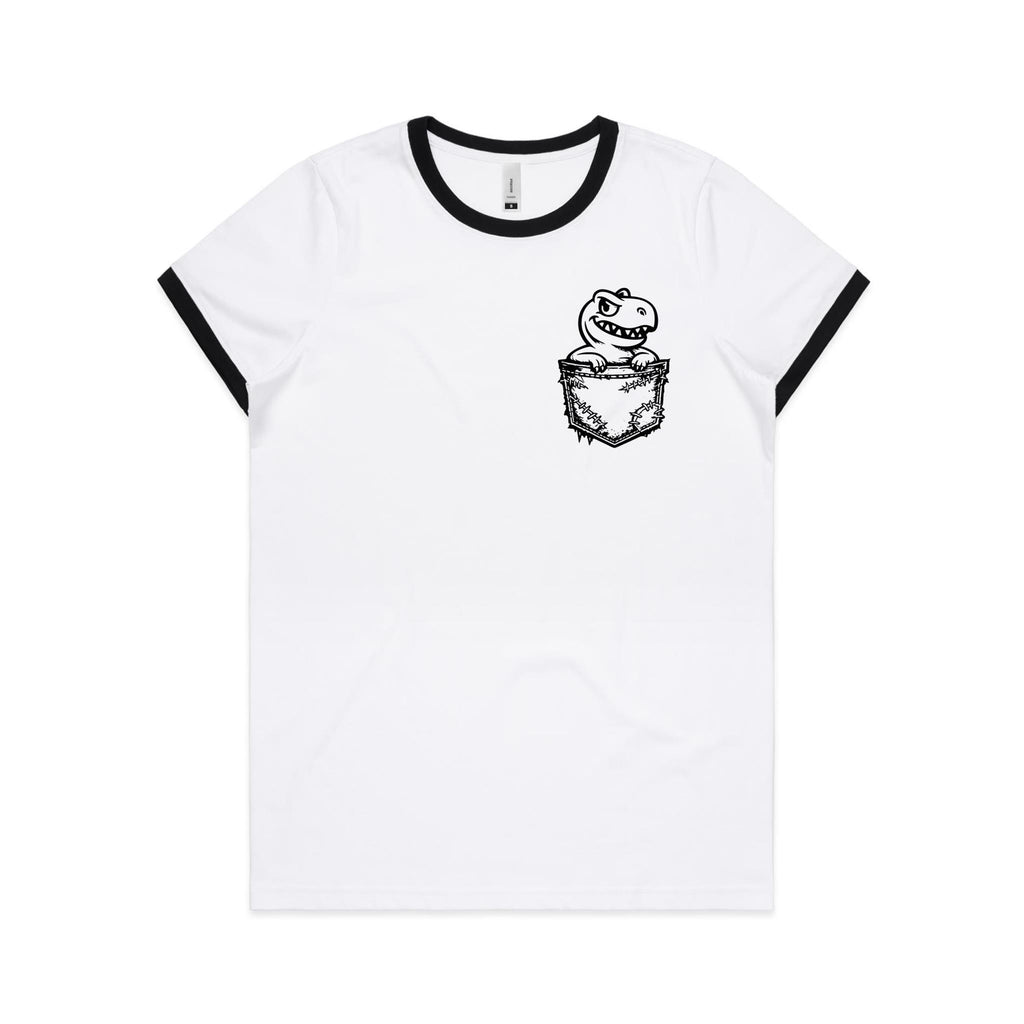 'Don't be a..' - Pocket Peeper - Maple Ringer Tee