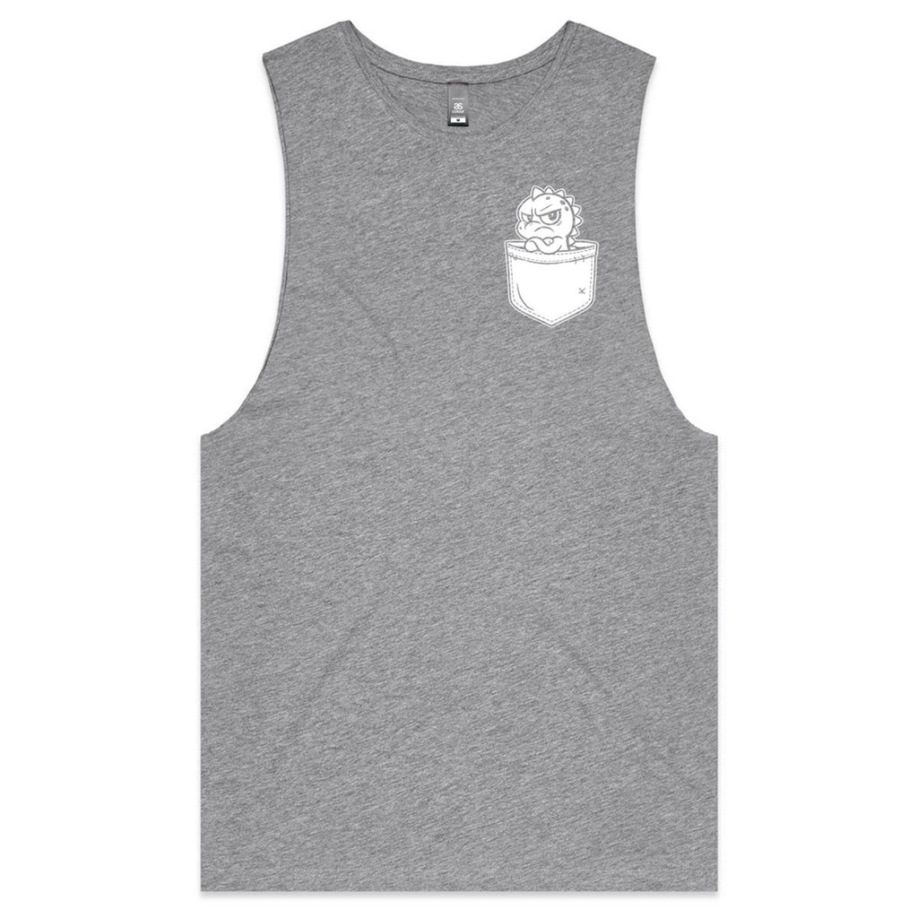 Grumpasaurus - Pocket Peeper - Barnard Tank Tee