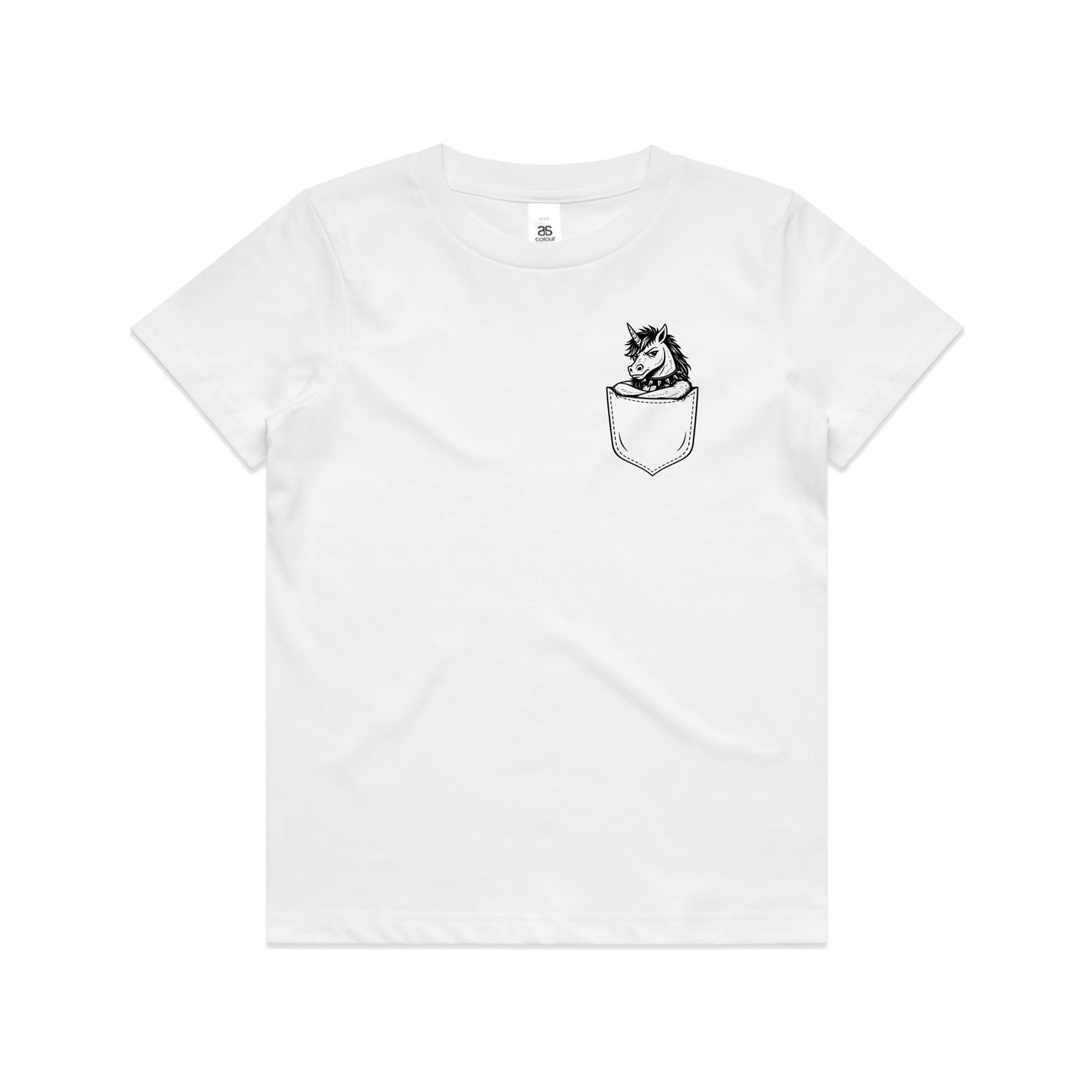 Unicorn - Pocket Peeper - Youth Staple Tee