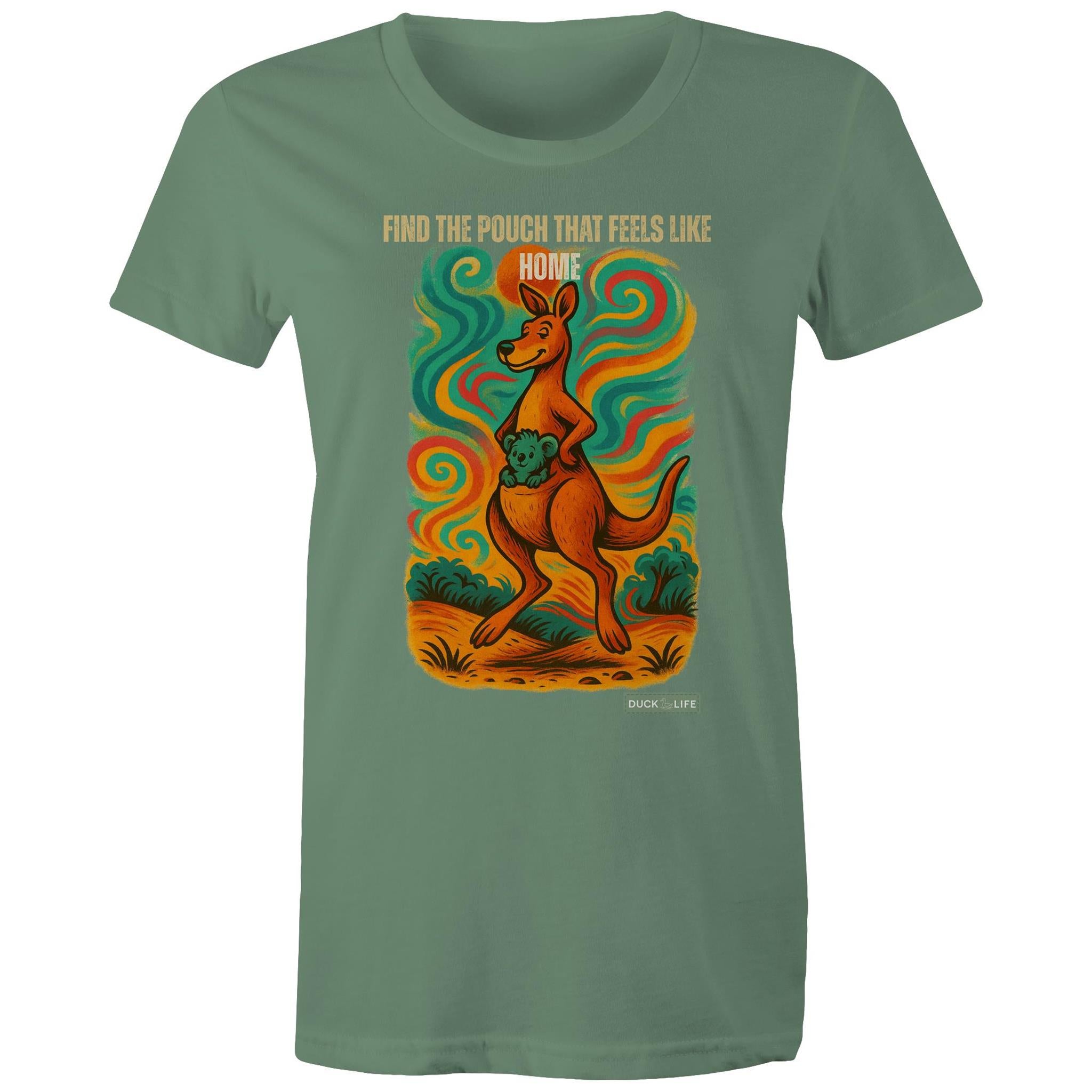 'Find the Pouch' - Maple Tee