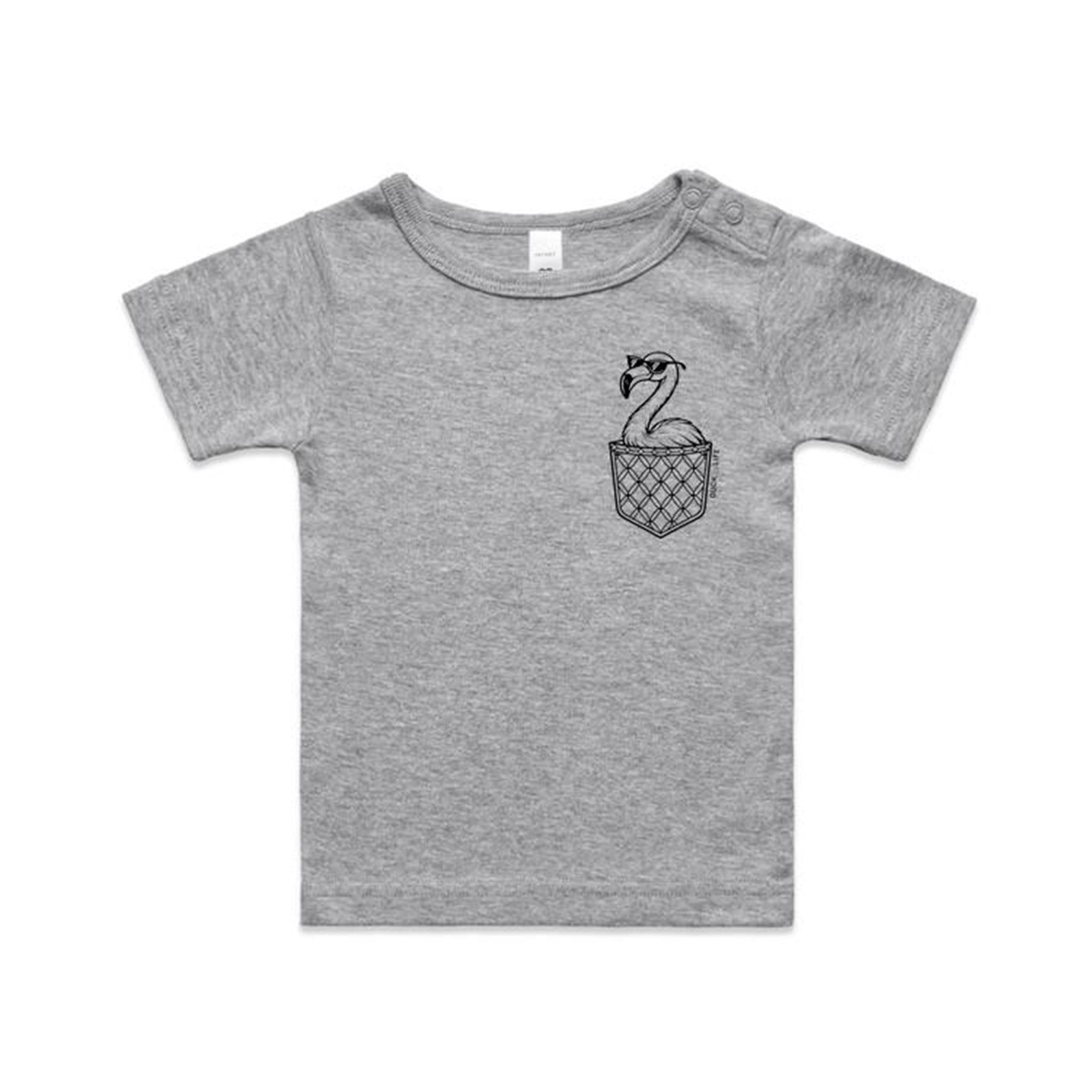 Flamingo - Pocket Peeper - Infant Tee