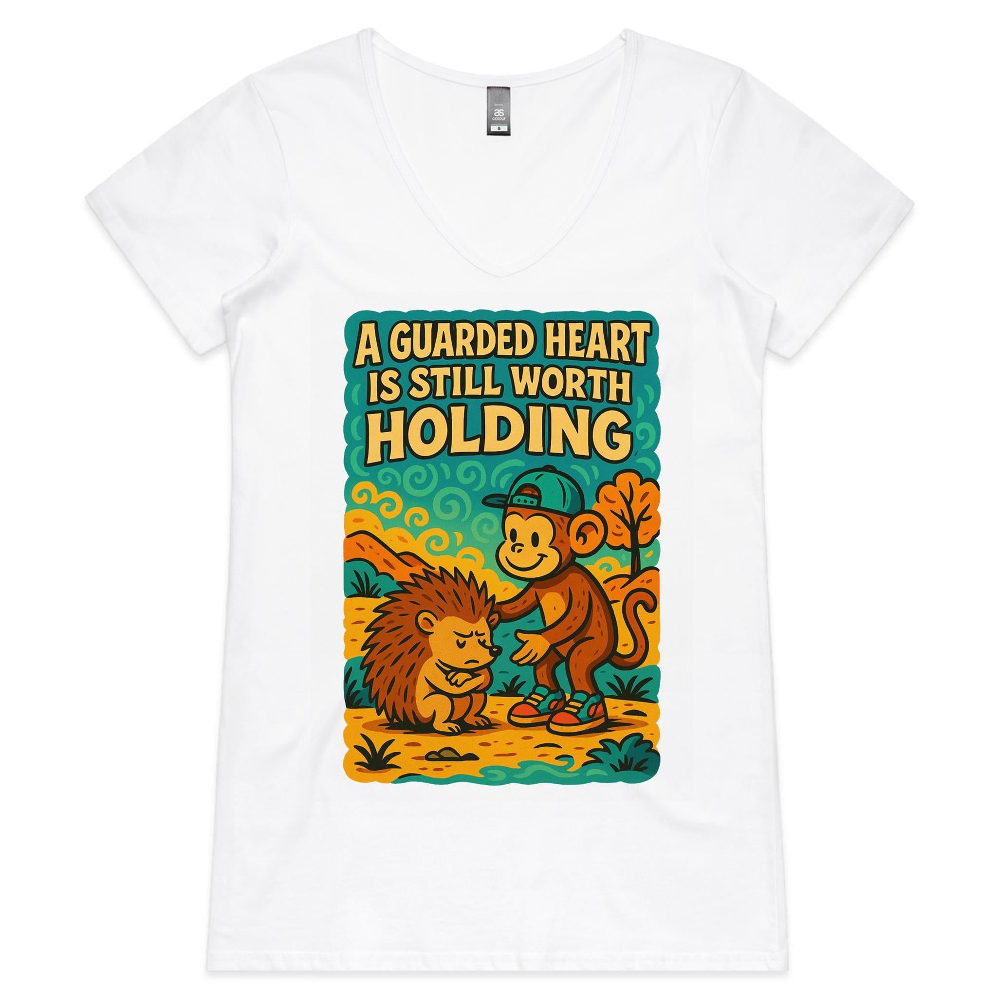 'A Guarded Heart' - V-Neck Tee