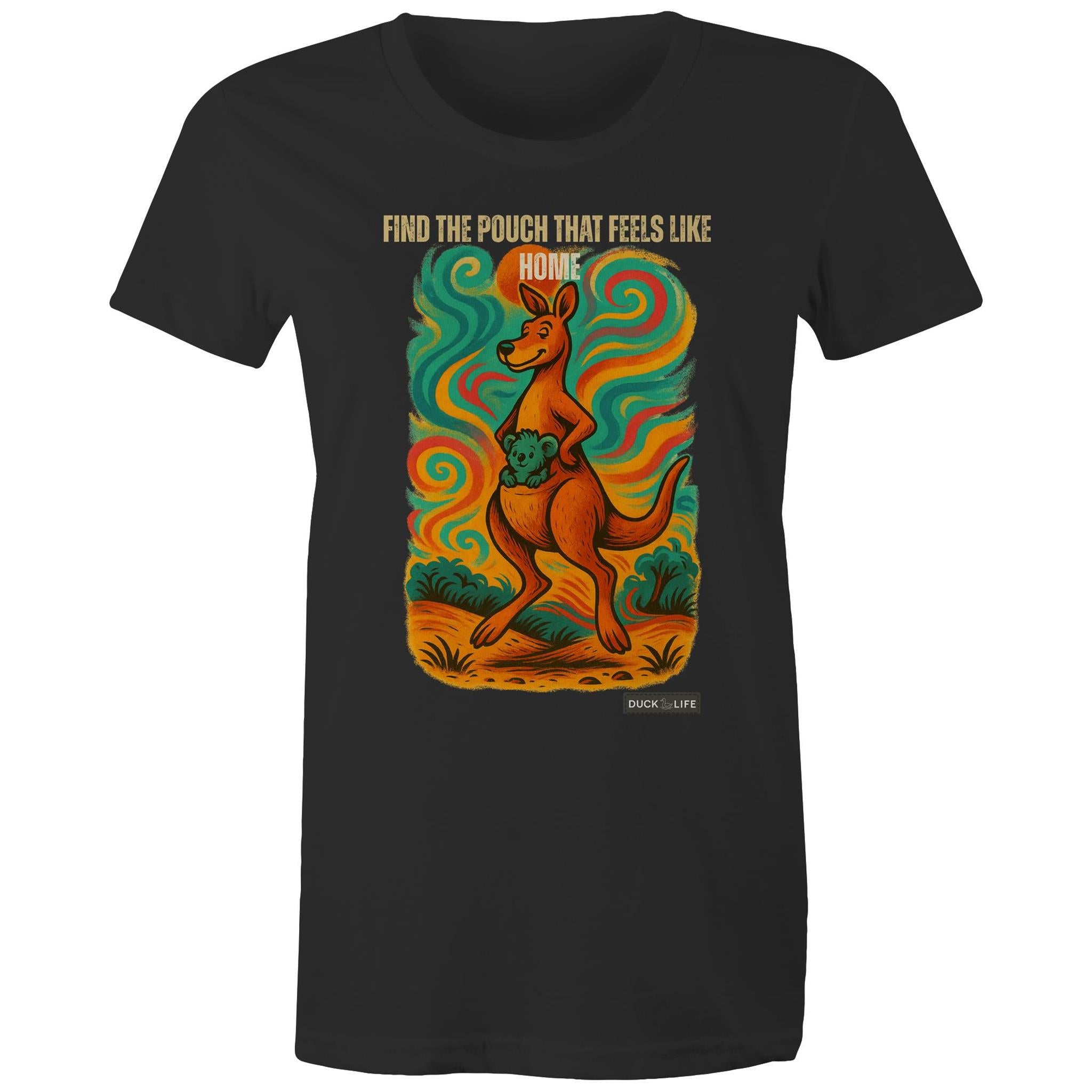 'Find the Pouch' - Maple Tee