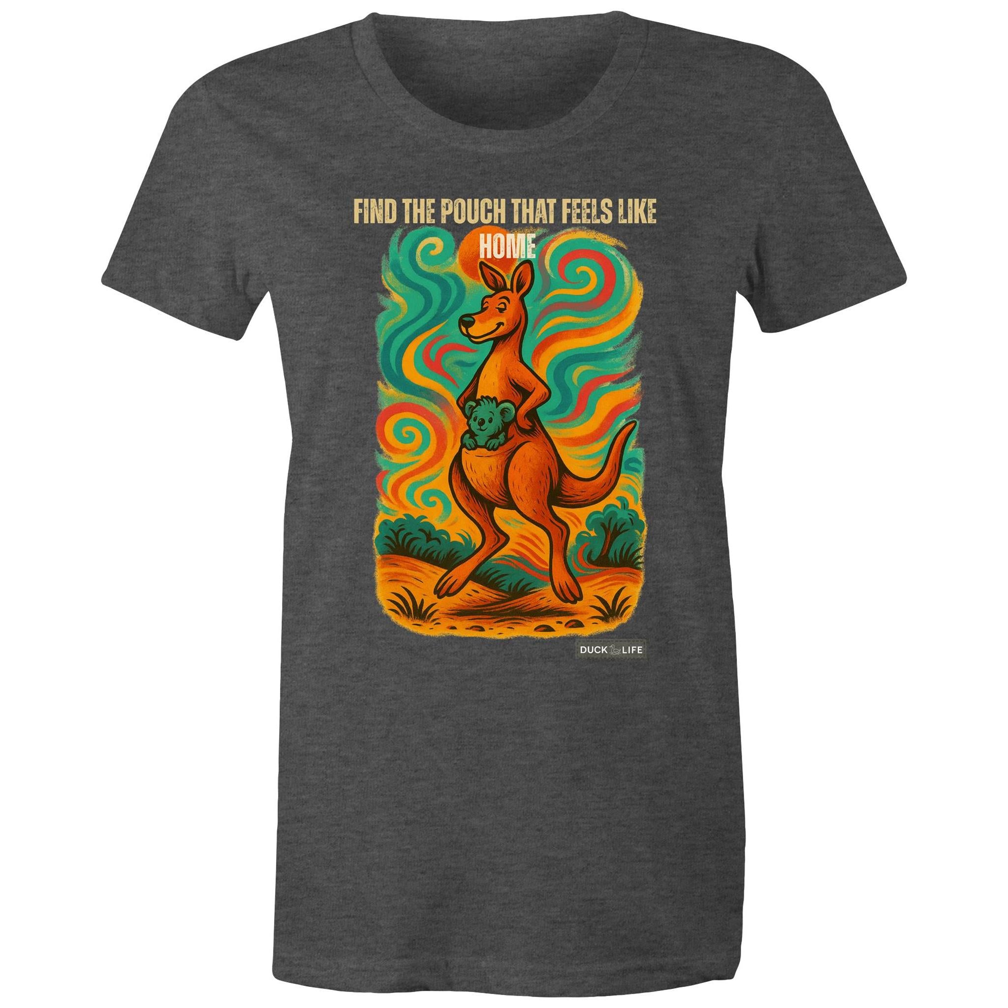 'Find the Pouch' - Maple Tee