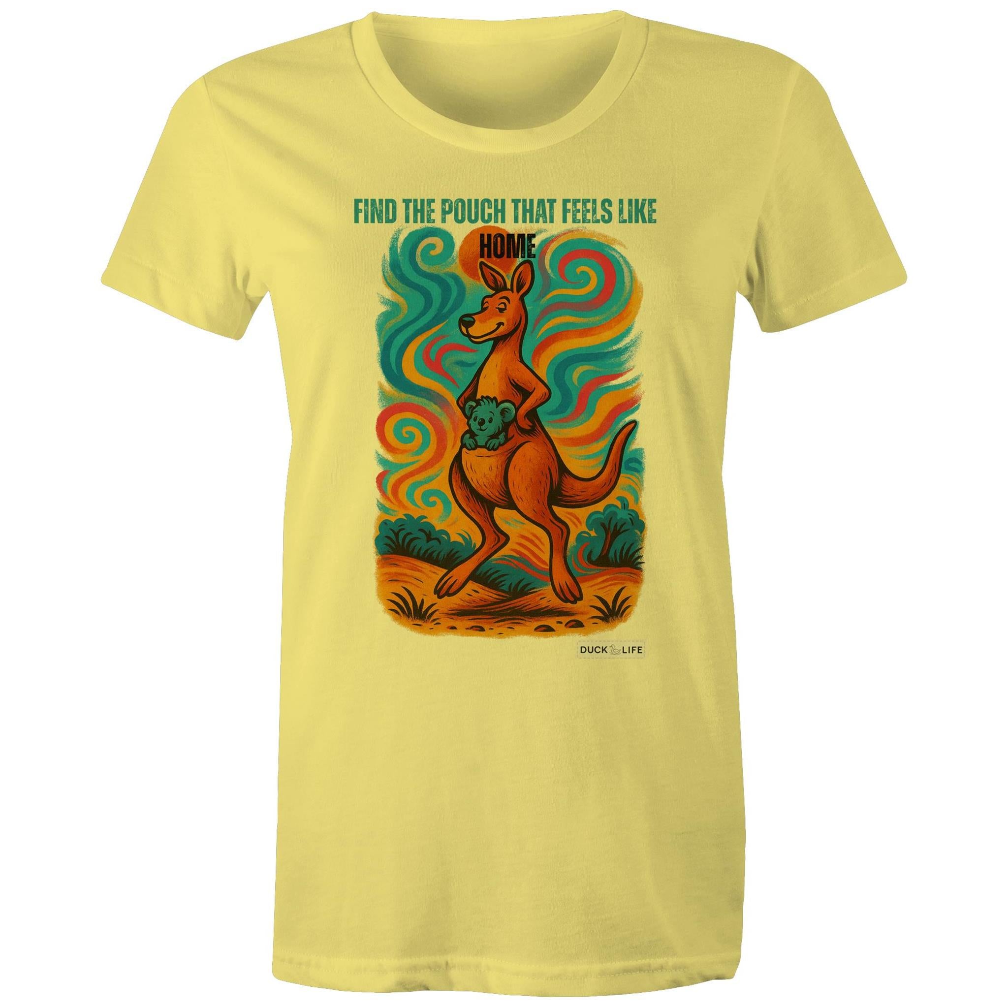 'Find the Pouch' - Maple Tee