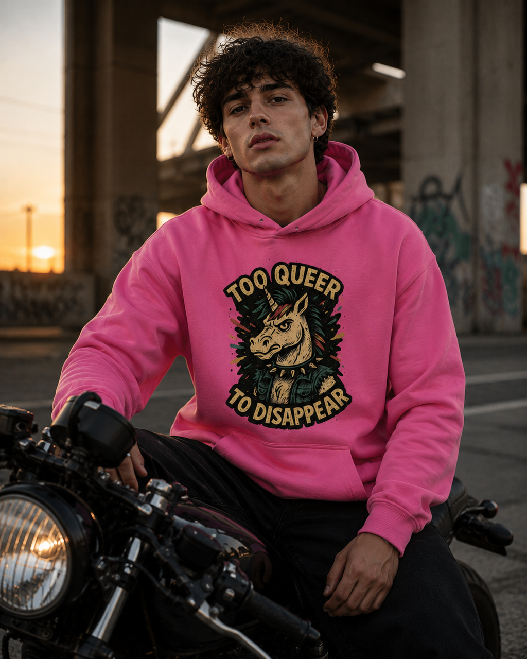 'Too Queer to Disappear' - Hoodie